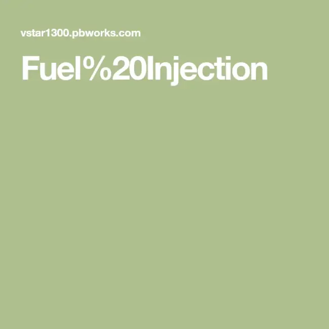 Fuel Injection : 燃料喷射