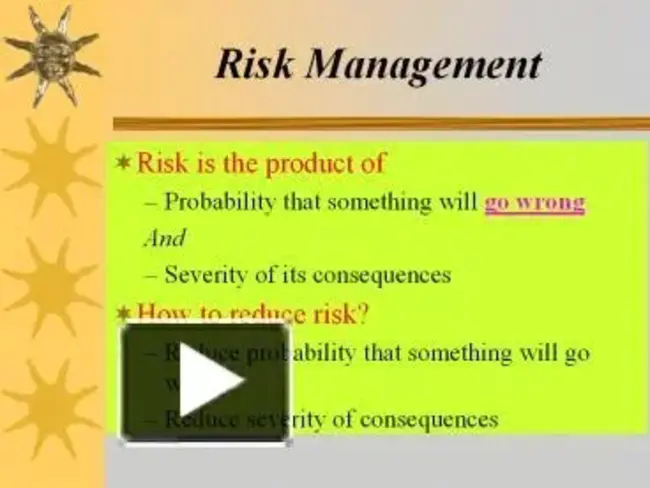 Risk Management : 风险管理