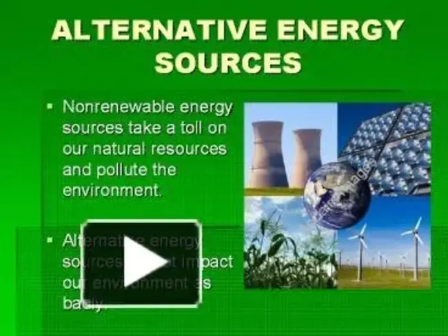 Alternative Energy Requirement : 替代能源需求