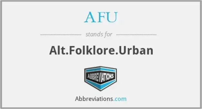 Alt.Folklore.Urban : alt.民间传说.城市