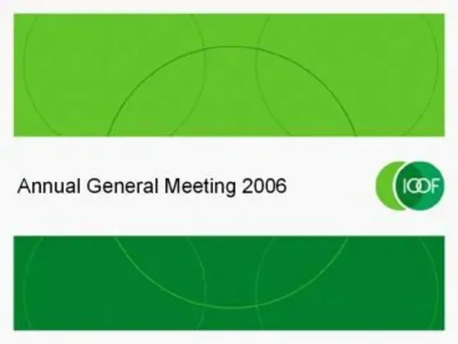 Annual General Meeting : 年度股东大会