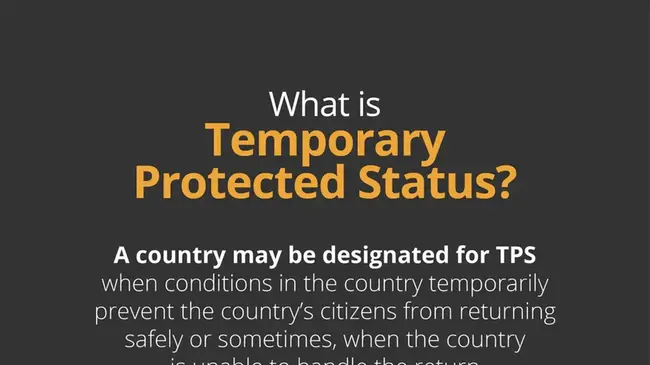 Temporary Protected Status : 临时保护状态