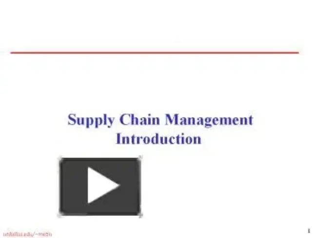 Supply Side Management : 供应侧管理