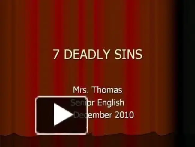 Seven Deadly Sins : 七宗罪