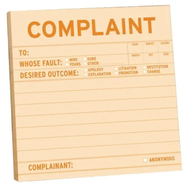 Complaint Control Number : 投诉控制编号