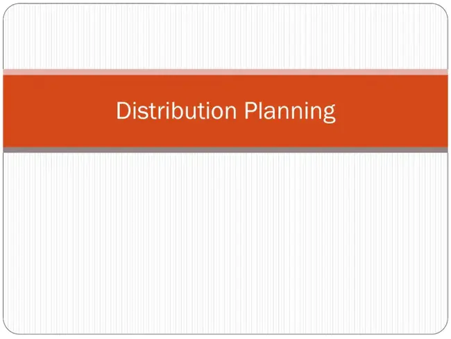 Distribution Resource Planning : 分销资源规划