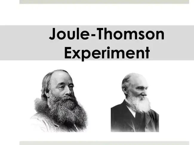 Joule-Thompson effect : 焦耳-汤普森效应