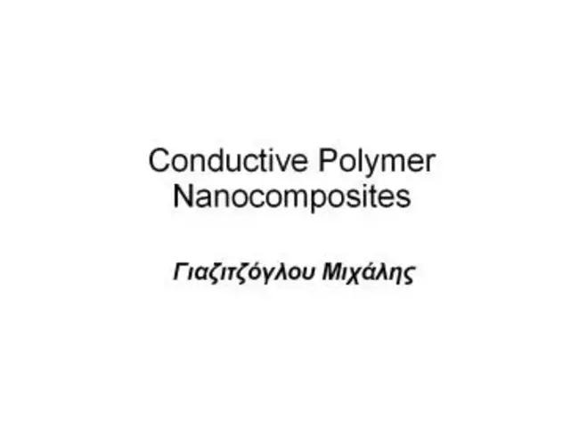 Conductive Polymer : 导电聚合物