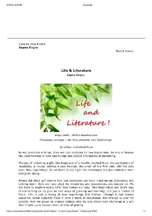 Parents And Literature : 父母与文学