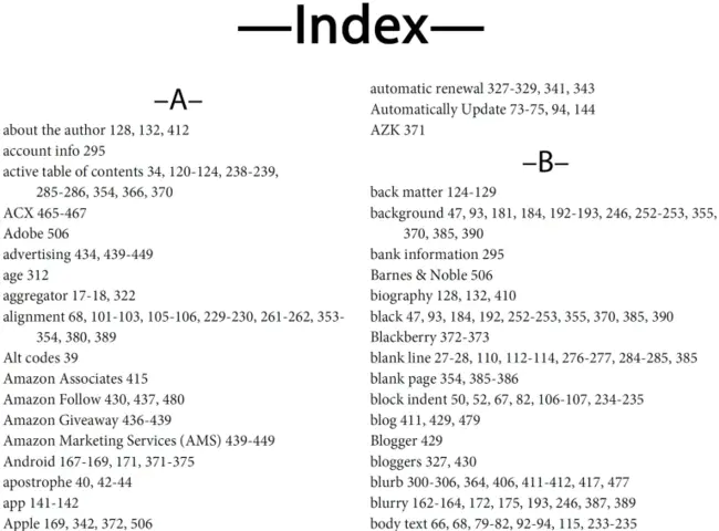 Index File : 索引文件