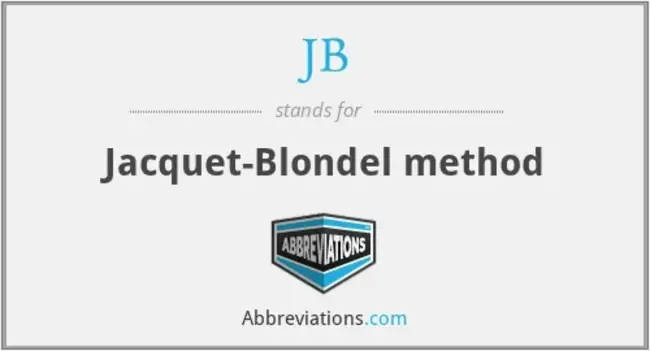 Jacquet-Blondel method : 雅凯-布隆德尔法