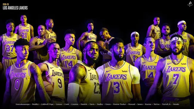 Los Angeles Lakers : 洛杉矶湖人队