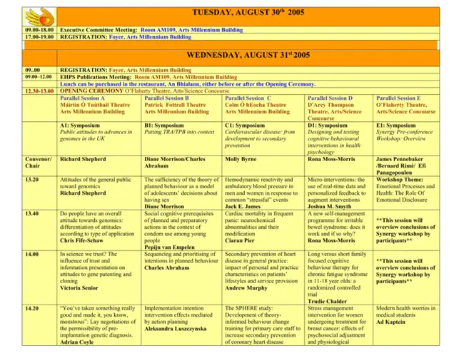 Programme Committee : 方案委员会