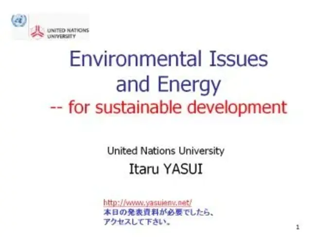 Development and Opportunities for Energy : 能源发展与机遇