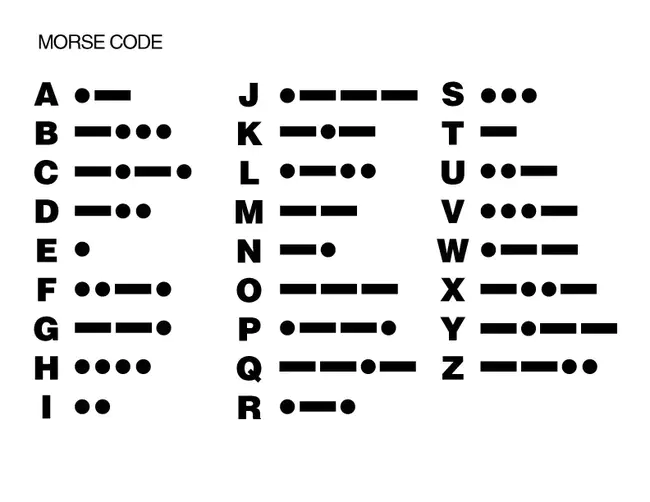 Morse code DOT : 莫尔斯码点