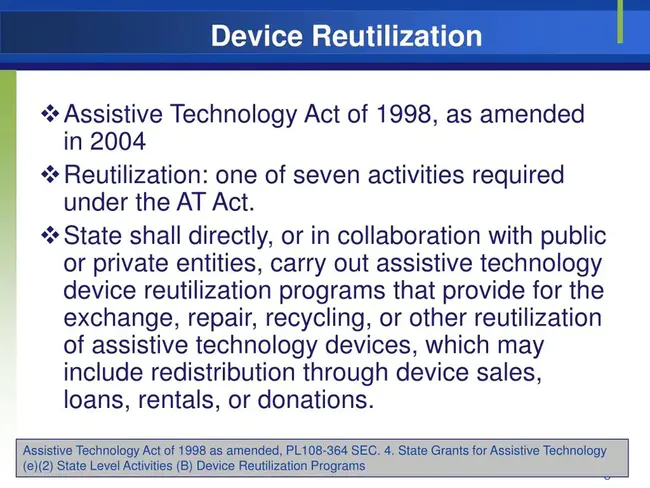 Reutilization Transfer And Donation : 再利用转移捐赠