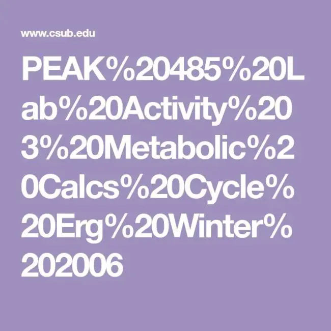 Active Metabolic Rate : 活性代谢率