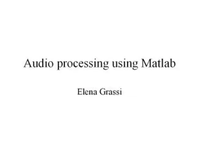 Audio Processing Unit : 音频处理单元