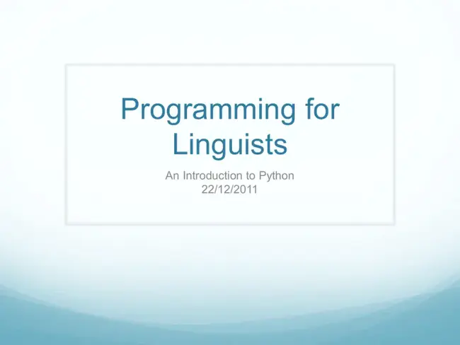 Programming Language Interface : 程序设计语言接口