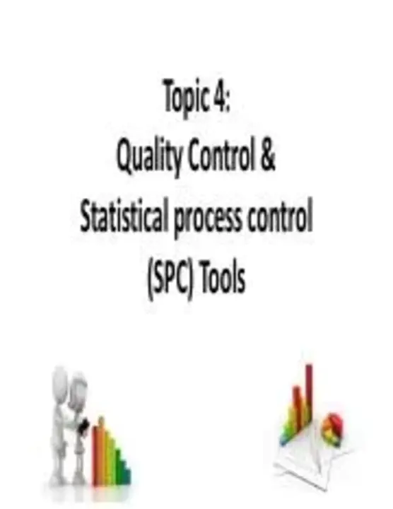 Statistical Process Control : 统计过程控制