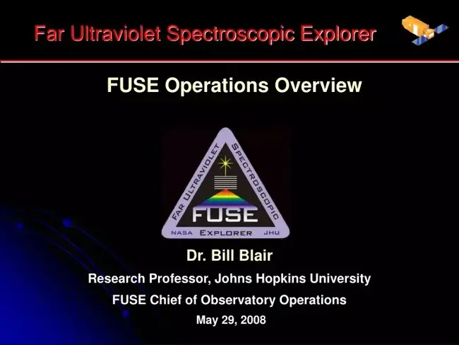 Far Ultraviolet Spectroscopic Explorer : 远紫外光谱探测仪