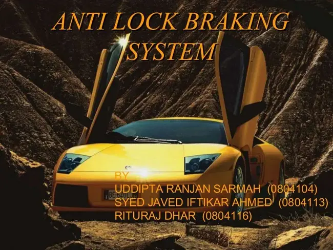 Anti Lock Brakes : 防抱死制动器