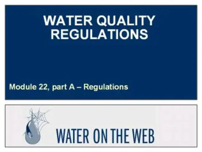 Water Quality Standards : 水质标准