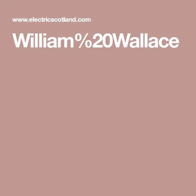 William Wallace : 威廉华莱士