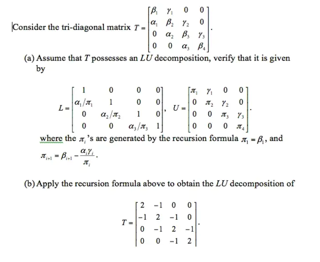 Tri-diagonal Pre-conditioned Conjugate Gradient : 三对角预条件共轭梯度