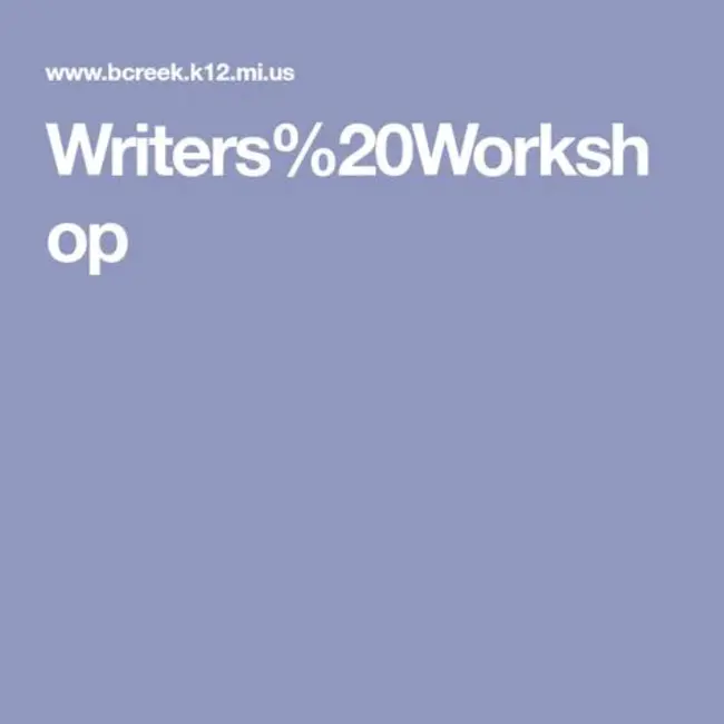 Writers Workshop : 作家研讨会