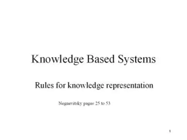 Knowledge Based Information : 基于知识的信息