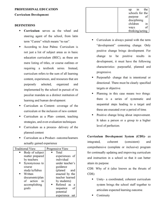 Professional Development Program : 专业发展计划