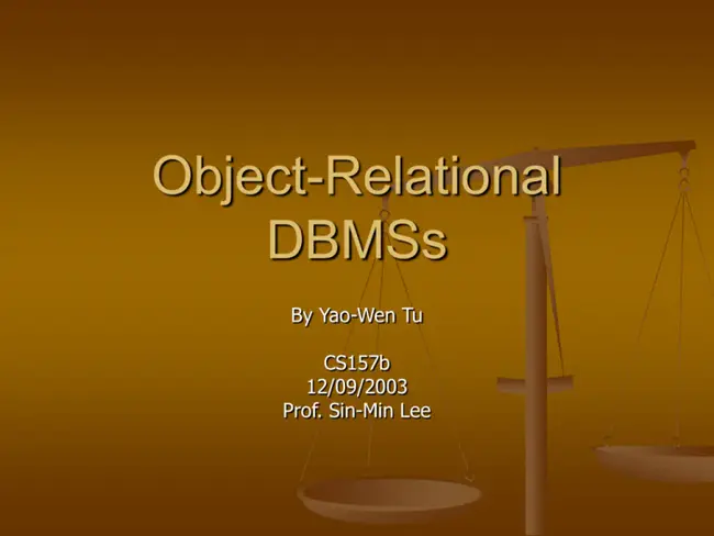 ObJectRelational Bridge : 对象关系桥