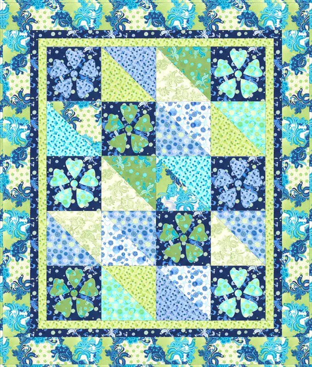 Puzzled Quilt Kit : 拼图被套