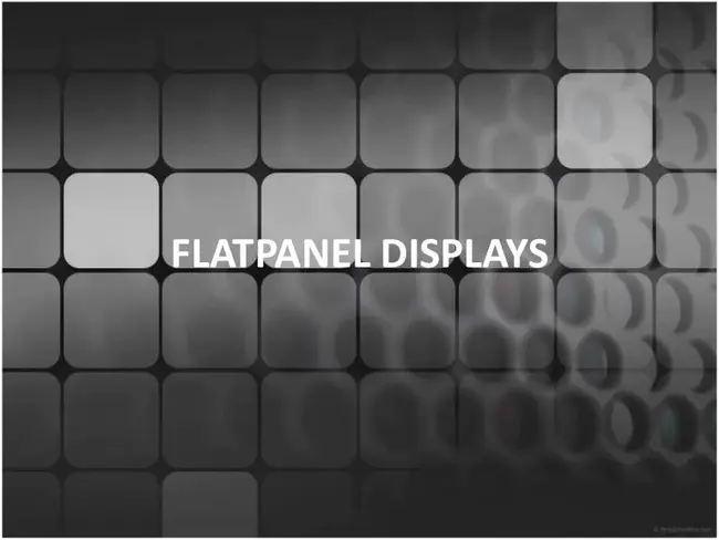 Flat Panel : 平板