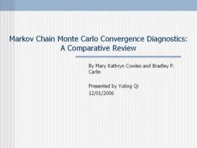 Markov Chain Monte Carlo : 马尔可夫链蒙特卡罗