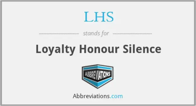 Loyalty Honour Silence : 忠诚、荣誉、沉默