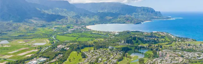 Princeville Airport, Kauai, Hawaii USA : 美国夏威夷考艾岛普林斯维尔机场