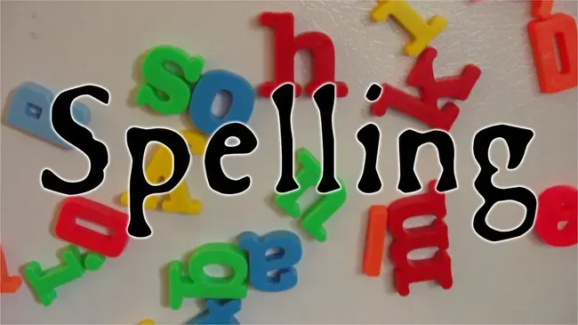 Spelling : 拼写