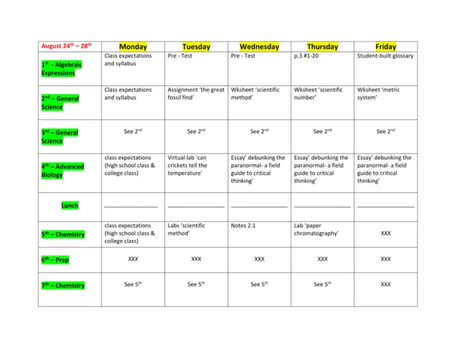 Guided Academic Time : 指导学习时间