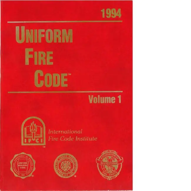 Uniform Fire Code : 统一消防规范