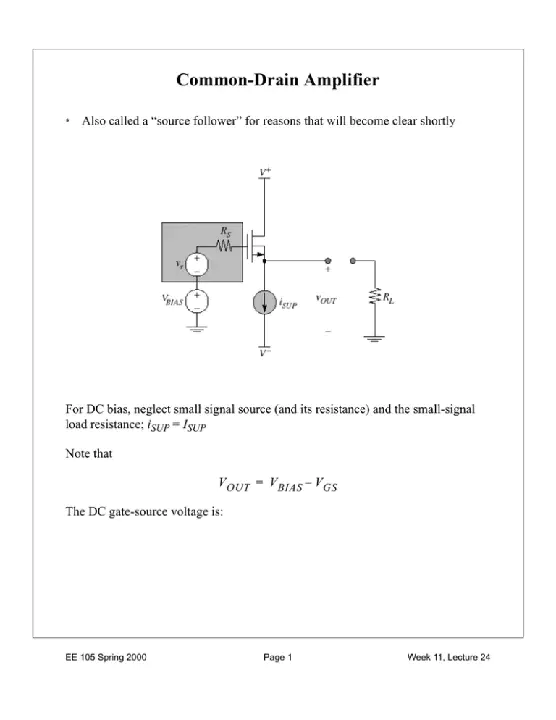 Voltage Drain-to-Drain (transistors) : 漏极间电压（晶体管）