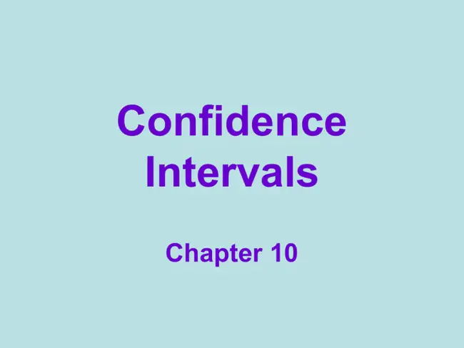 Confidence Interval Estimate : 置信区间估计