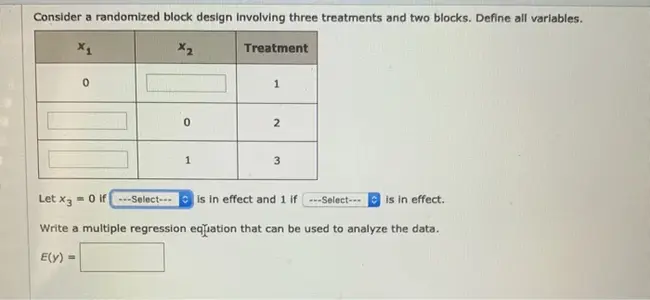 Randomized Incomplete Block Diagram : 随机不完全方块图