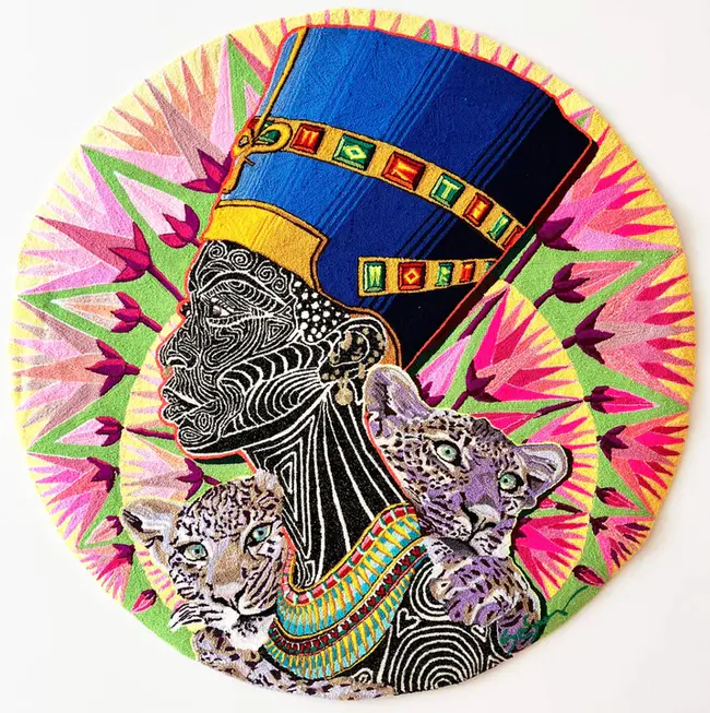 With Yarn In Front : 前面有纱线