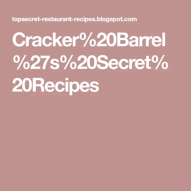 Cracker Barrel : 饼干桶