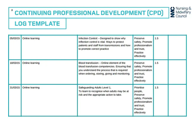 Professional Development : 专业发展