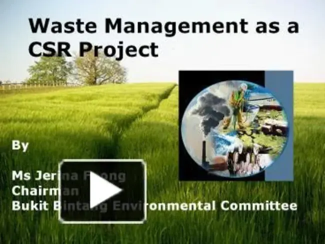 Waste Management Research Project : 废物管理研究项目