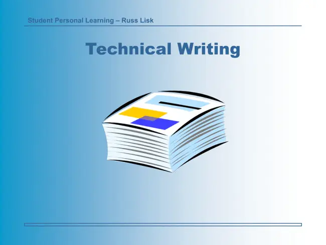 Technical Writing : 技术写作