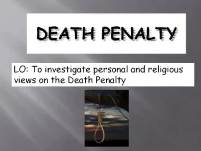 Death Penalty : 死刑